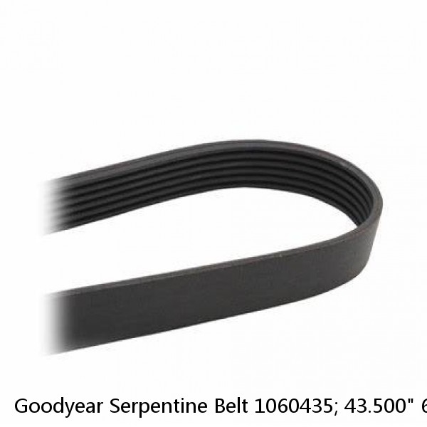 Goodyear Serpentine Belt 1060435; 43.500" 6-Rib Multi V-Belt EPDM (Fits: Audi)